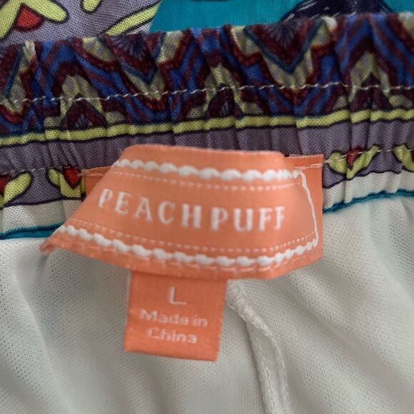 Women’s Peachpuff Tapestry / Bohemian Lined Shorts Size Large - Picture 3 of 5